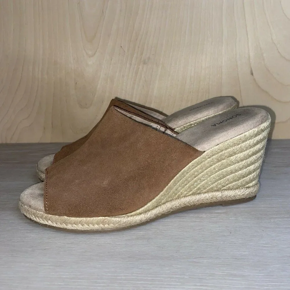 Sonoma Snalice Whiskey Leather Wedge Women's 9.5